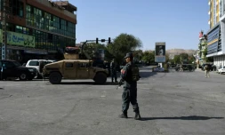 Des forces de sécurité afghane à Kaboul le 25 août 2017