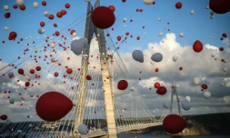 Inauguration du pont Yavuz Sultan Selim le 26 août 2016 à Istanbul