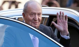 L'ancien roi d'Espagne Juan Carlos le 1er avril 2018 Ă Palma de Majorque