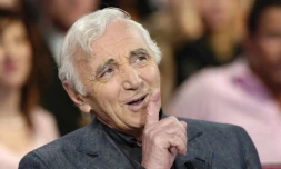 Charles Aznavour, à Paris le 23 janvier 2008