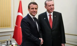 Emmanuel Macron et Recep Tayyip Erdogan lors d'une rencontre en marge d'un sommet de l'Otan à Bruxelles, le 25 mai 2017