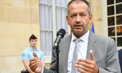 Le secrétaire général de Force Ouvrière Pascal Pavageau à Matignon, le 30 août 2018
