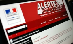 Photo prise le 28 août 2012 à Paris du site internet du ministÚre de la Justice présentant le dispositif "Alerte enlÚvement".