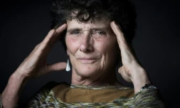 La navigatrice Isabelle Autissier, ici le 29 septembre 2015 à Paris, est la plus contaminée 