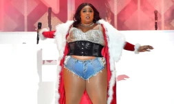 La rappeueuse américaine Lizzo lors d'un concert à Inglewood, le 6 décembre 2019 en Californie