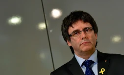 L'ex-président catalan Carles Puigdemont à Berlin, le 15 mai 2018