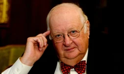 Angus Deaton, prix Nobel d'économie et professeur à l'université américaine de Princeton,lors d'une interview le 8 septembre 2016 à Paris