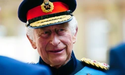 Le roi Charles III lors d'une cérémonie à Buckingham Palace, à Londres, le 15 juin 2023