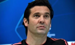 L'entraîneur argentin du Real Madrid, Santiago Solari, en conférence de presse à Valdebebas, le 4 mars 2019