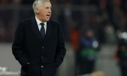 Carlo Ancelotti, l'entraîneur italien du Real Madrid, lors du match de Ligue des champions du Real contre l'Union Berlin le 12 décembre 2013 à Berlin