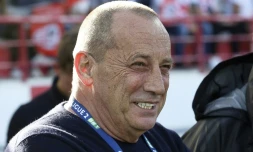 Alain Orsoni, alors président du club de football d'Ajaccio (ACA), le 14 mai 2022 à Ajaccio