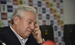 L'ancien président de la Fédération équatorienne de football (FEF) Luis Chiriboga, le 1er juin 2015 à Quito