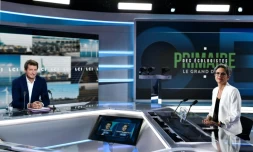 Yannick Jadot et Sandrine Rousseau sur le plateau de LCI le 22 septembre 2021