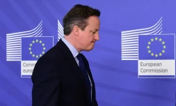 Le Premier ministre britannique David Cameron, Ă Bruxelles, le 29 janvier 2016