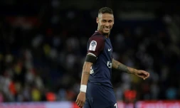 L'attaquant brésilien du PSG Neymar lors d'un match contre Toulouse, le 20 août 2017 au Parc des Princes