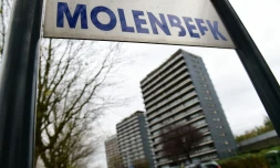 L'entrée de la commune de Molenbeeck en Belgique, le 15 novembre 2015