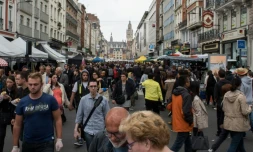La foule lors de la braderie le 5 septembre 2015 Ă Lille