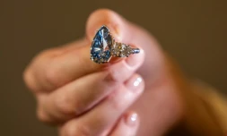 Le diamant Bleu Royal de 17,61 carats, le 2 novembre à Genève