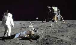 Buzz Aldrin sur la Lune en juillet 1969
