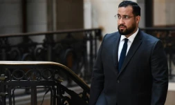 L'ancien garde du corps du président Emmanuel Macron, Alexandre Benalla, arrive au Palais de justice de Paris, le 9 juin 2023 