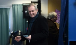 François de Rugy lors du premier tour de la primaire du PS, le 22 janvier 2017 à Nantes 