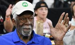 Bill Russell lors d'un match de basket-ball à Mandalay Bay à Las Vegas, le 21 juillet 2019 