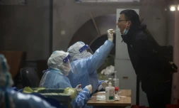 Dépistage massif du Covid-19 à Changchun, dans le nord-est de la Chine, le 11 mars 2022