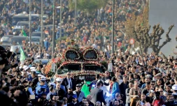 Vue générale des funérailles à Alger le 25 décembre 2019 du général Ahmed Gaïd Salah