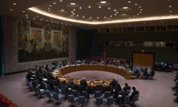 La salle du Conseil de sécurité de l'Onu à New York lors de discussions sur la Syrie le 25 septembre 2016