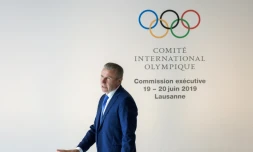 L'ex-athlÚte ukrainien Sergueï Bubka, délégué du CIO, assiste à une réunion du conseil exécutif de l'instance internationale, le 19 juin 2019 à Lausanne