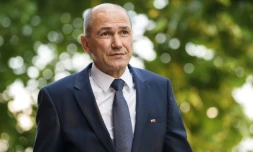 Janez Jansa, ancien Premier ministre, à Ljubljana en Slovénie, le 28 mai 2018