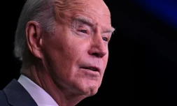 Le président Joe Biden à Leesburg, en Virginie, le 8 février 2024