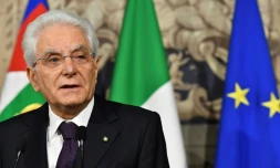 Le président italien Sergio Mattarella, le 27 mai au Quirinal, le palais présidentielà Rome