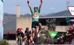 Le Danois Mads Pedersen remporte la 13e étape de la Vuelta, le 2 septembre 2022 à Montilla  