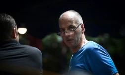 Richard Stanton, un Britannique expert en plongée de grotte, près de la grotte de Tham Luang dans le nord de la Thaïlande, le 5 juillet 2018