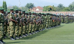 Des soldats burundais lors de la journée de l'Indépendance le 1 juillet 2016 à Bujumbura