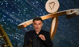 L'entraßneur lillois Christophe Galtier sacré aux trophées UNFP, le 19 mai 2019 à Paris