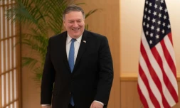 Le secrétaire d'Etat américain Mike Pompeo, à Tokyo le 6 octobre 2018