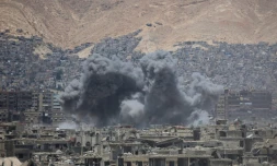 Une vue élargie de la ville de Damas, le 18 juin 2017