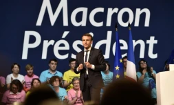Emmanuel Macron, le 19 avril 2017, à Nantes
