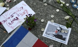 Hommage à l'enseignant Samuel Paty à Strasbourg, le 18 octobre 2020