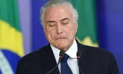 Le président brésilien Michel Temer à Brasilia, le 1er août 2017