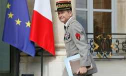Pierre de Villiers, chef d'état-major des armées, le 13 juillet 2017 sur le perron de l'Elysée à Paris