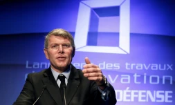 Pierre Berger, le PDG du groupe Eiffage, le 3 décembre 2014, à La Défense