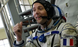 L'astronaute français Thomas Pesquet, le 25 octobre 2016 près de Moscou