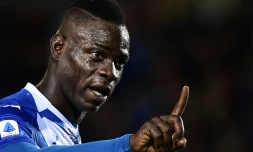 L'attaquant de Brescia Mario Balotelli lors du match contre la Juventus, le 24 septembre 2019 à Brescia 
