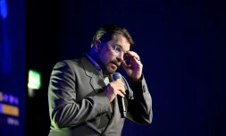 Le leader d'extrĂȘme droite suĂ©dois Jimmie Ă
kesson, Ă Stockholm, le 13 septembre 2026