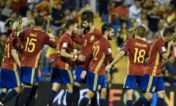 L'Espagne a facilement dominé l'Albanie à Alicante, dans le cadre des éliminatoires du Mondial, le 6 octobre 2017 