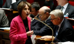 La ministre de la Santé et des Affaires sociales, Marisol Touraine, lors des questions au gouvernement le 11 octobre 2016 à l'Assemblée nationale à Paris