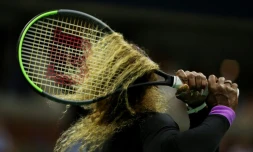 L'Américaine Serena Williams lors de la demi-finale de l'US Open remportée face à l'Ukrainienne Elina Svitolina, le 5 septembre 2019 à New York